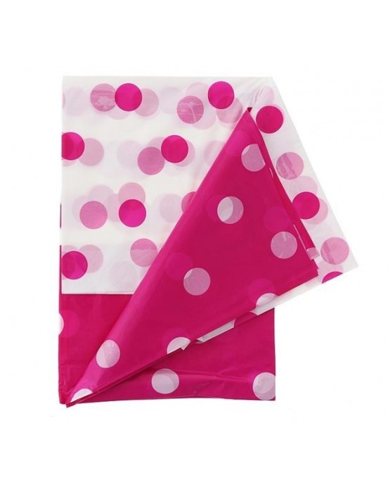 Obrus - ružové bodky 128x181cm 1ks