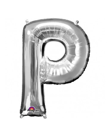 Fól. balón - strieborné P   22x33cm 1ks