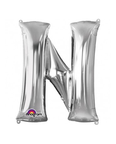 Fól. balón - strieborné N    27x33cm 1ks