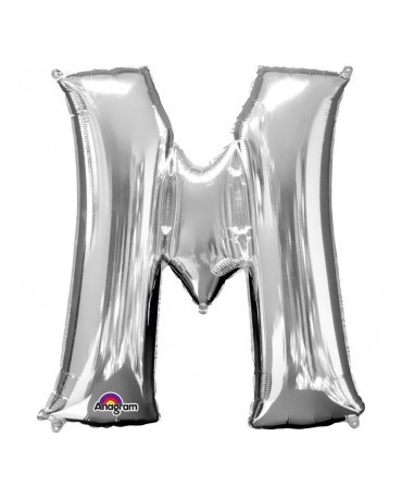 Fóliový balón - strieborné M 27x33cm