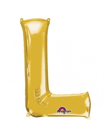Fól. balón - zlaté L    20x33cm 1ks