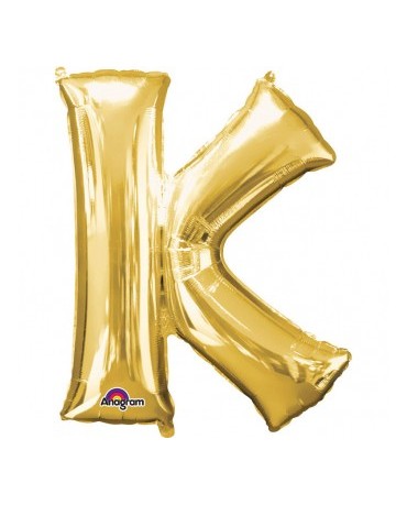 Fól. balón - zlaté K    25x33cm 1ks
