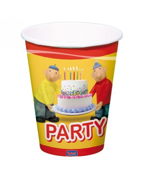 Poháriky Pat a Mat 250ml 8ks