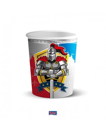 Poháriky rytieri 250ml 8ks