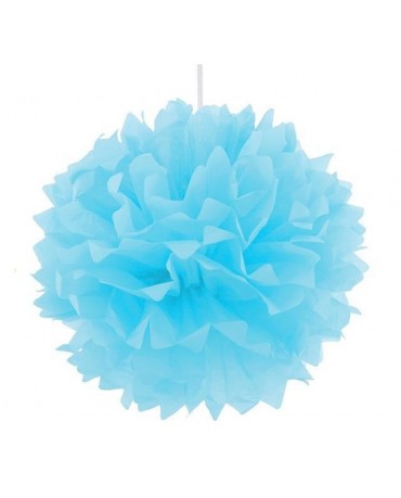 Pompón - modrý 40cm 1ks