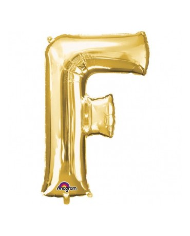 Fól. balón - zlaté F   22x33cm 1ks