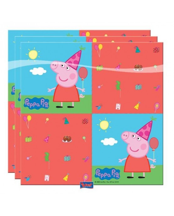 Servítky Peppa Pig 33 x 33cm 20ks