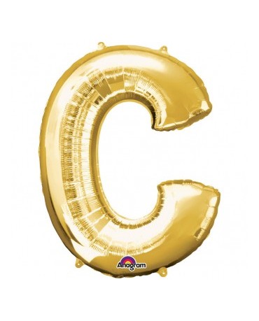 Fól. balón - zlaté C   22x33cm 1ks