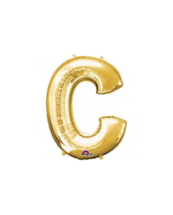 Fól. balón - zlaté C   22x33cm 1ks