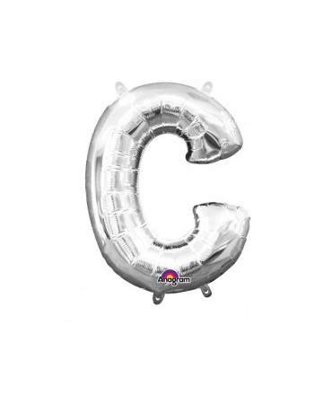 Fól. balón - strieborné C   22x33cm 1ks