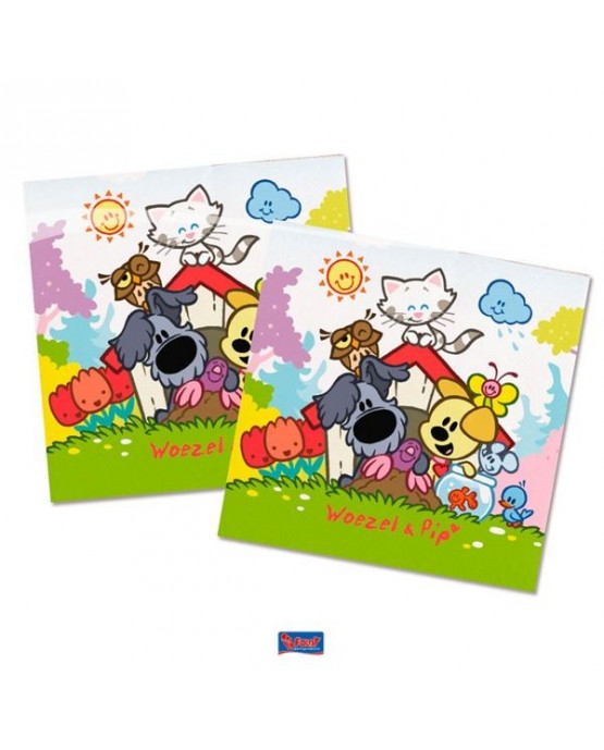 Servítky Woezel & Pip 33x33 cm 20ks