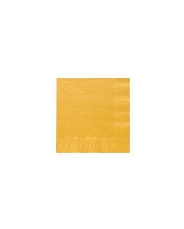 Servítky žlté - 3 vrstvové 33cm 20ks