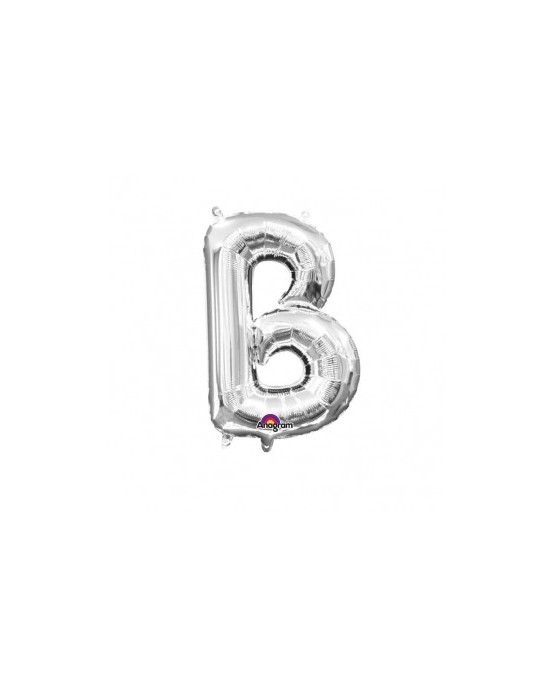 Fól. balón - strieborné B   22x33cm 1ks