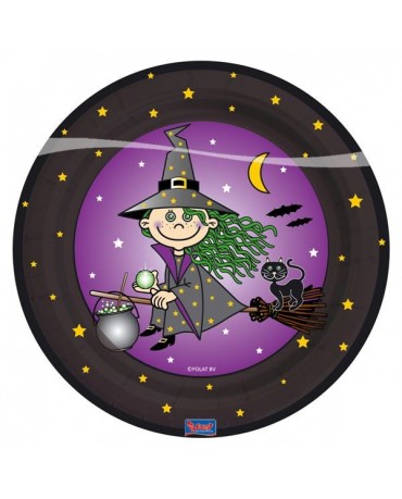 Tanieriky čarodejnica 23cm 8ks