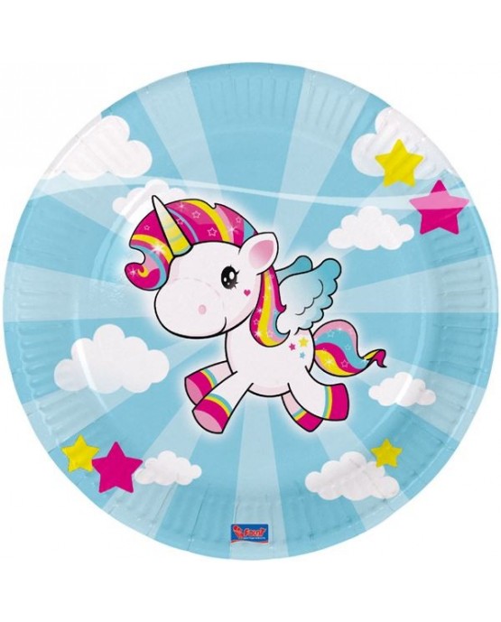 Tanieriky jednorožec 23cm 8ks