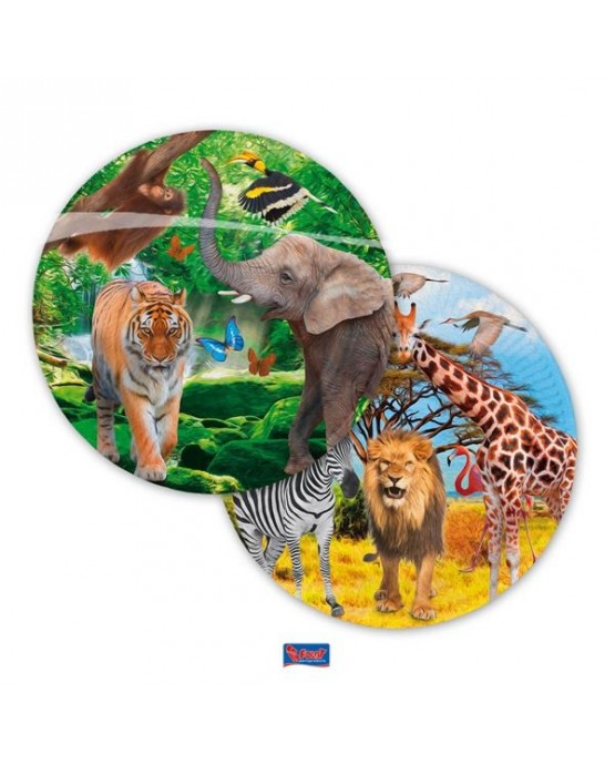 Tanieriky Safari party 23cm 8ks