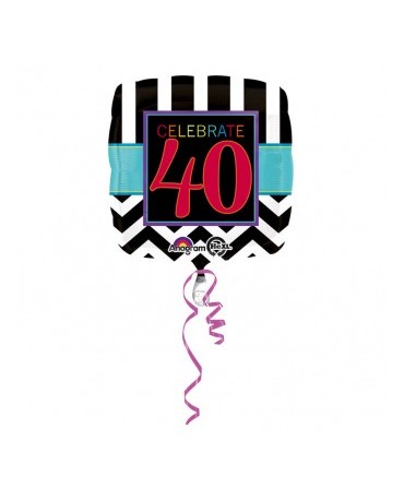 Fóliový balón Celebrate 40  43cm