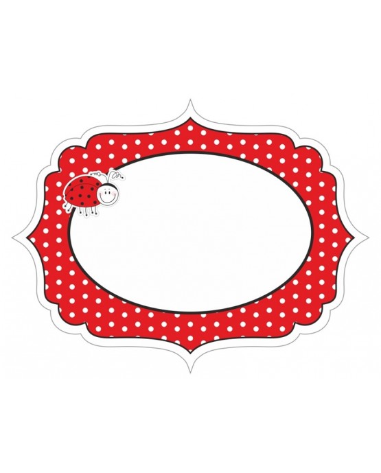 Nálepky Lienka 9x7cm  6ks