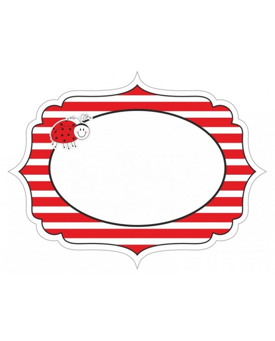 Nálepky Lienka 9x7cm  6ks