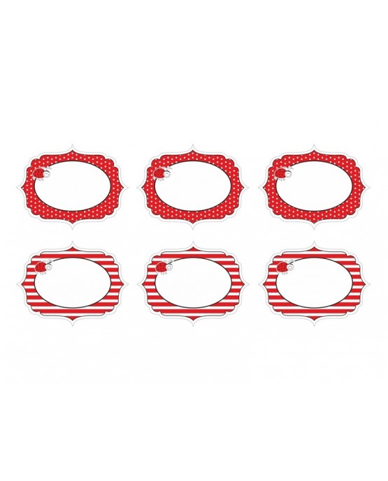 Nálepky Lienka 9x7cm  6ks