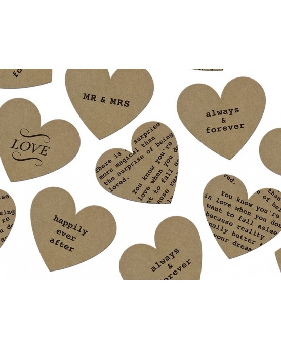 Konfety srdcia - mix vzorov 3g