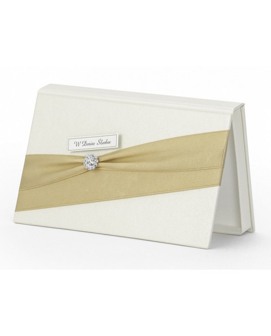 Krabička na peniaze - krémová 1ks