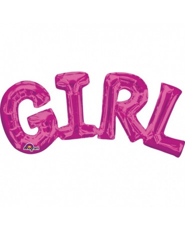Fóliový balón GIRL 55x25cm