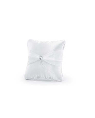 Vankúšik - biely s ozdobou 1ks