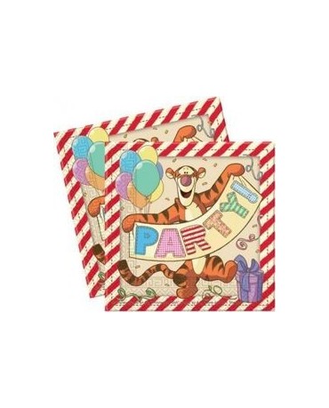 Servítky Medvedík Pu-Party 33cm 20ks