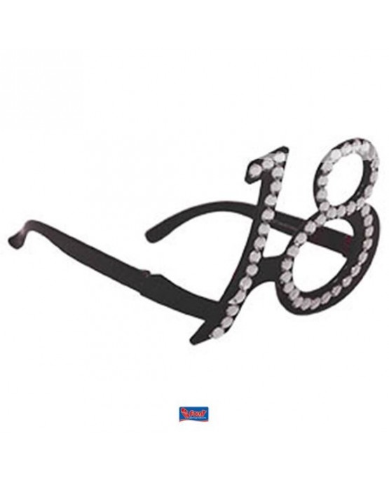 Okuliare čierne diamantové 18