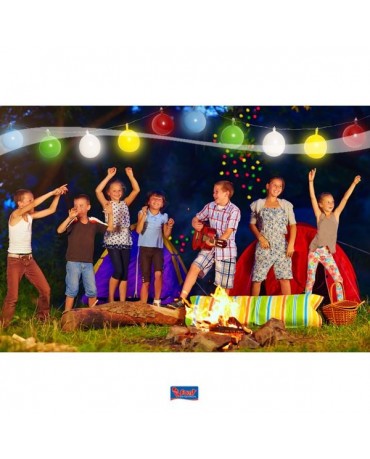 Girlanda z balónov farebná s bielou LED