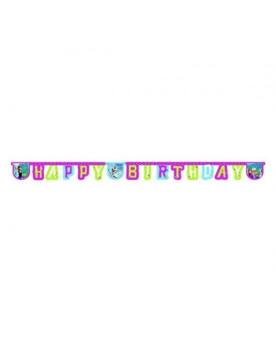 Banner Frozen - Happy Birthday 1ks