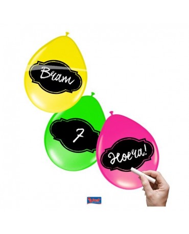 Balóniky neon písacie 6ks