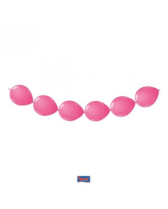 Balónová dekorácia ružová 3m 8ks