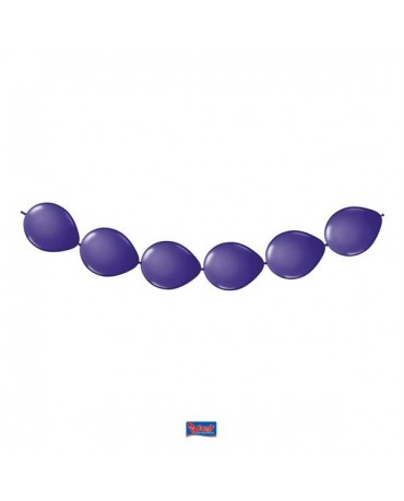 Balónová dekorácia fialová 3m 8ks