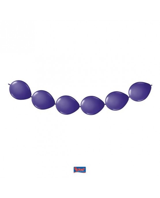 Balónová dekorácia fialová 3m 8ks