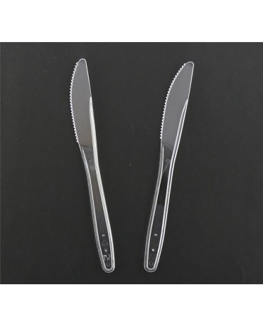 Plastové nožíky - priehľad. 6ks