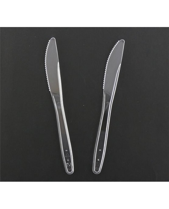 Plastové nožíky - priehľad. 6ks