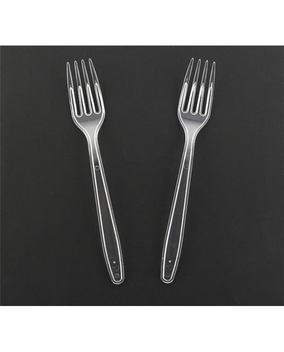 Priehľadné plastové vidličky 6ks