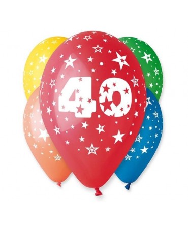 Latexové balóny číslo 40- hviezdy 30cm 10ks