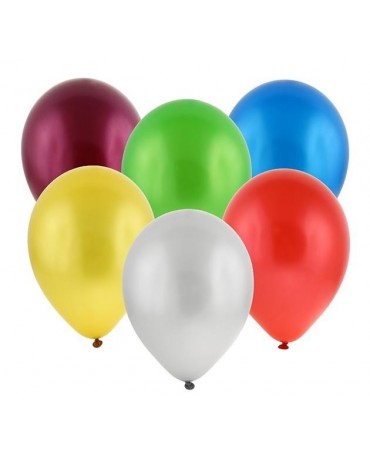 Latexové balóny metalické- mix 11" 10ks