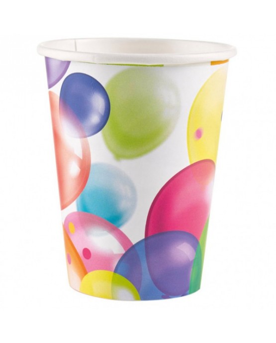 Poháre Balóniky 8ks