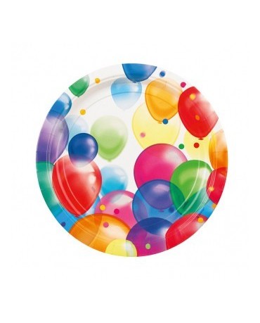 Tanieriky Balóniky  23cm 8ks