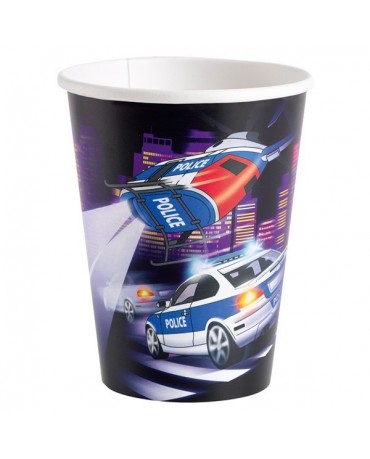 Poháriky Polícia 266ml 8ks
