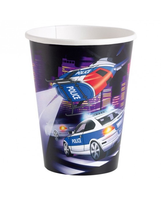 Poháriky Polícia 266ml 8ks