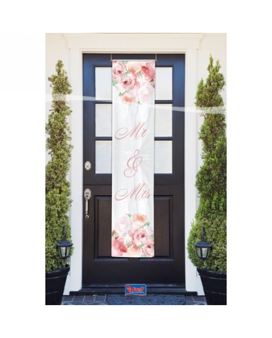 Baner na dvere Mr & Mrs 40x180cm