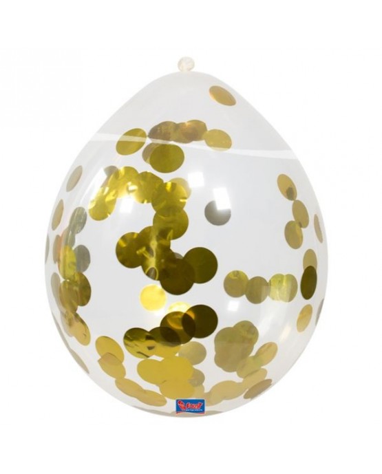 Balóniky zlaté gulôčky 12'' 4ks