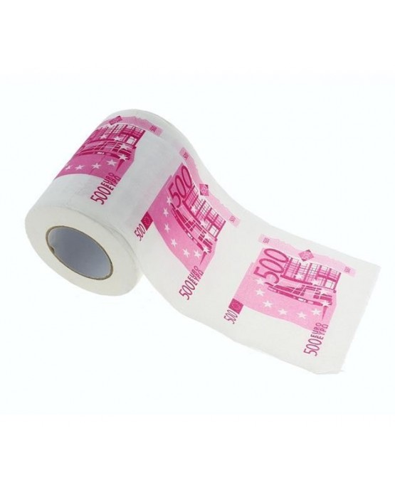 Toaletný  papier 500€ bankovky