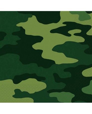 Servítky- maskáčové 33cm 16ks