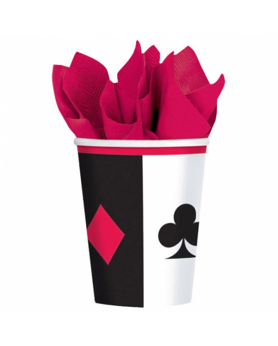 Poháre kartové znaky 266ml 8ks